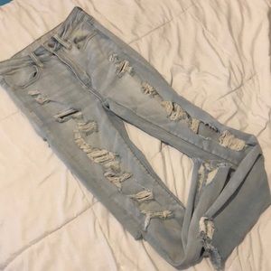American Eagle distressed skinny jeans